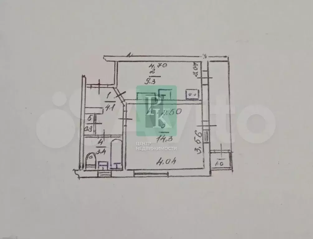 1-к. квартира, 38 м, 1/9 эт. - Фото 0