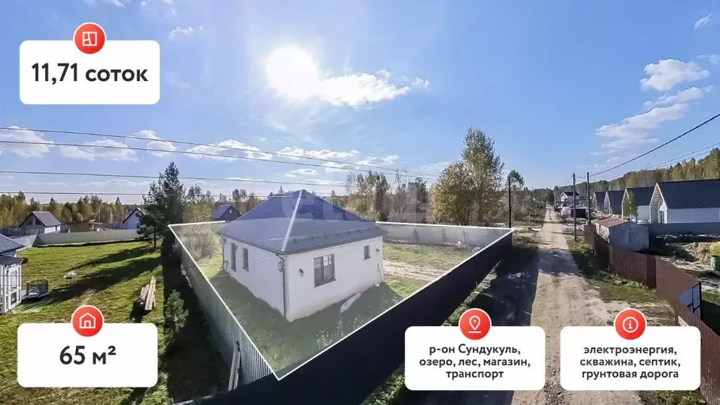 Дом в Тюменская область, Нижнетавдинский муниципальный округ, ... - Фото 1