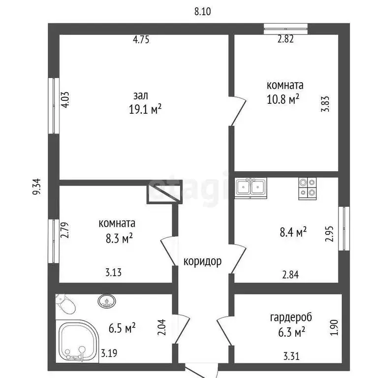 Дом в Тавда, 3-я Парковая улица (49 м) - Фото 1