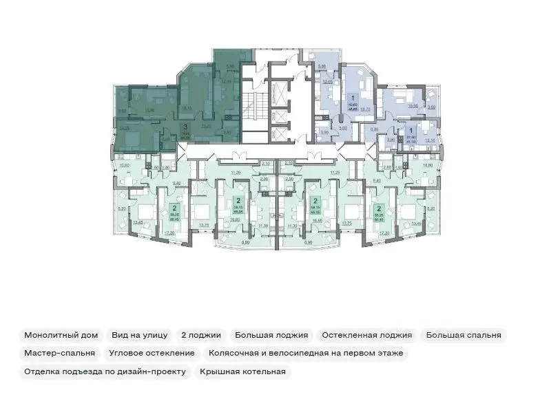 3-к кв. Саратовская область, Балаково Комсомольская ул., 65 (84.3 м) - Фото 1