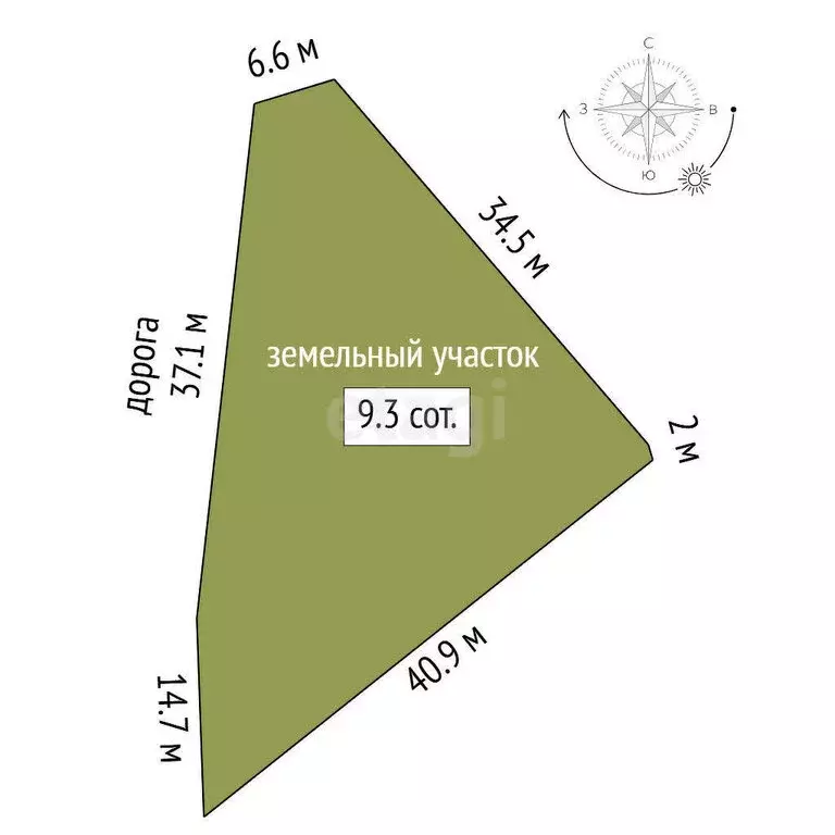 Участок в Трудовское сельское поселение, СТ Бештерек (9.3 м) - Фото 1