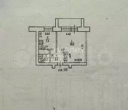 1-к. квартира, 36,9 м, 4/5 эт. - Фото 0