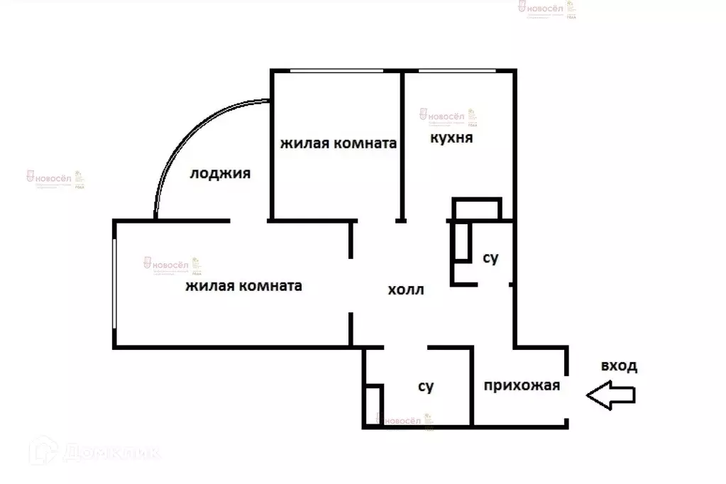 Продаётся 2-к квартира, 56.4 м - Фото 1
