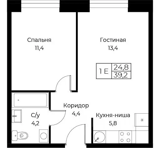 1-к кв. Москва ул. Наметкина, 10Д (39.2 м) - Фото 0