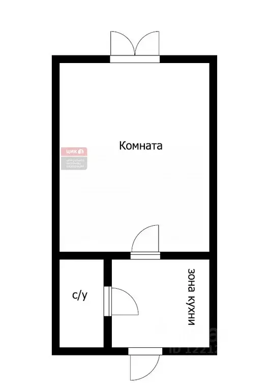 1-к кв. Рязанская область, Рязань ул. Гоголя, 48 (18.1 м) - Фото 2