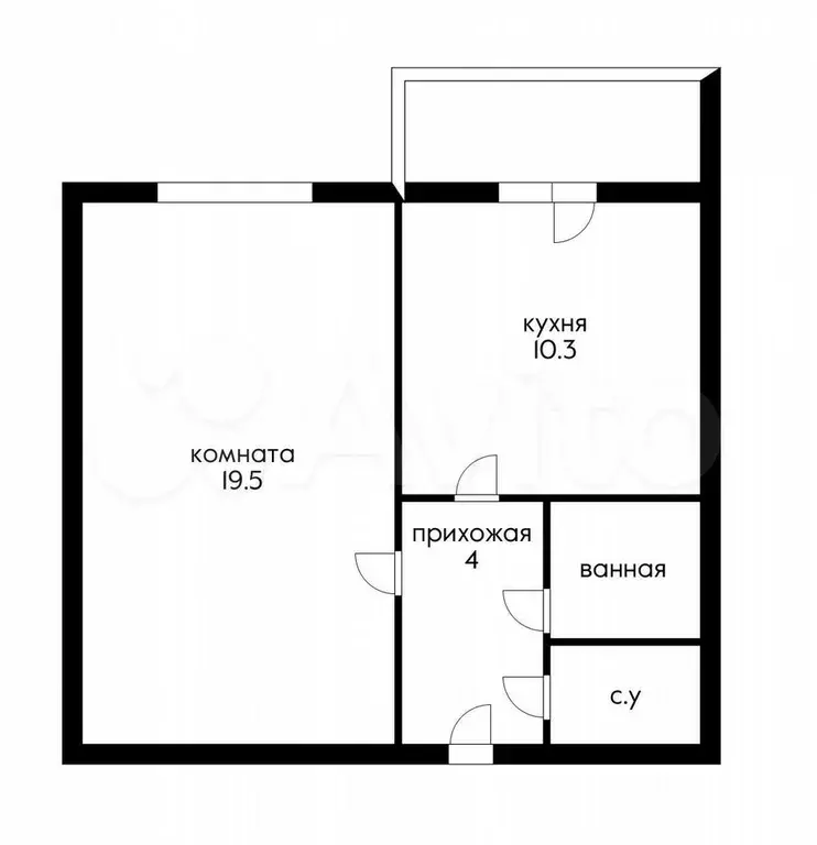 1-к. квартира, 41 м, 9/9 эт. - Фото 0