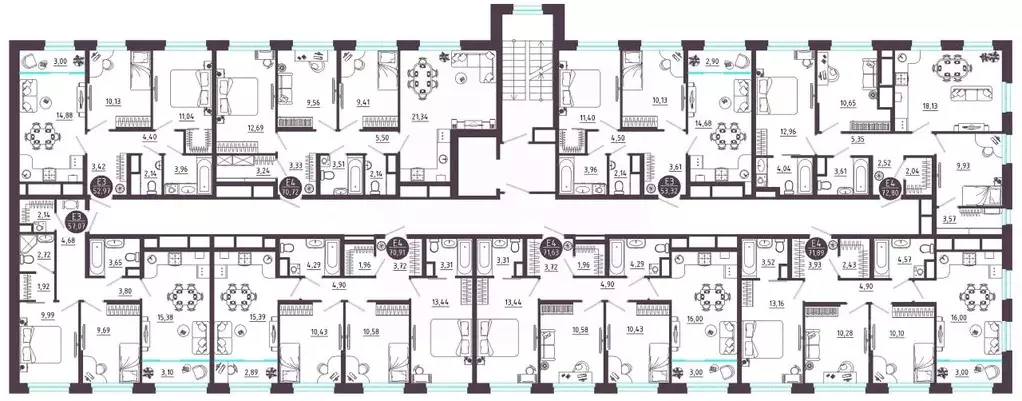 3-к кв. Тульская область, Тула ул. Купцов Гречихиных (71.89 м) - Фото 1