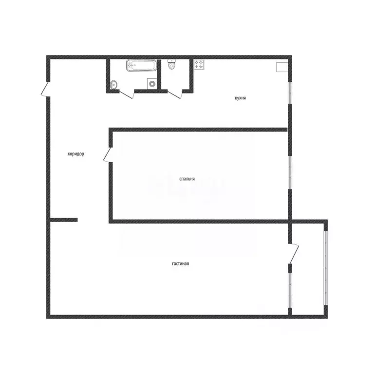 2-к кв. Алтайский край, Бийск Советская ул., 213/3 (51.9 м) - Фото 2
