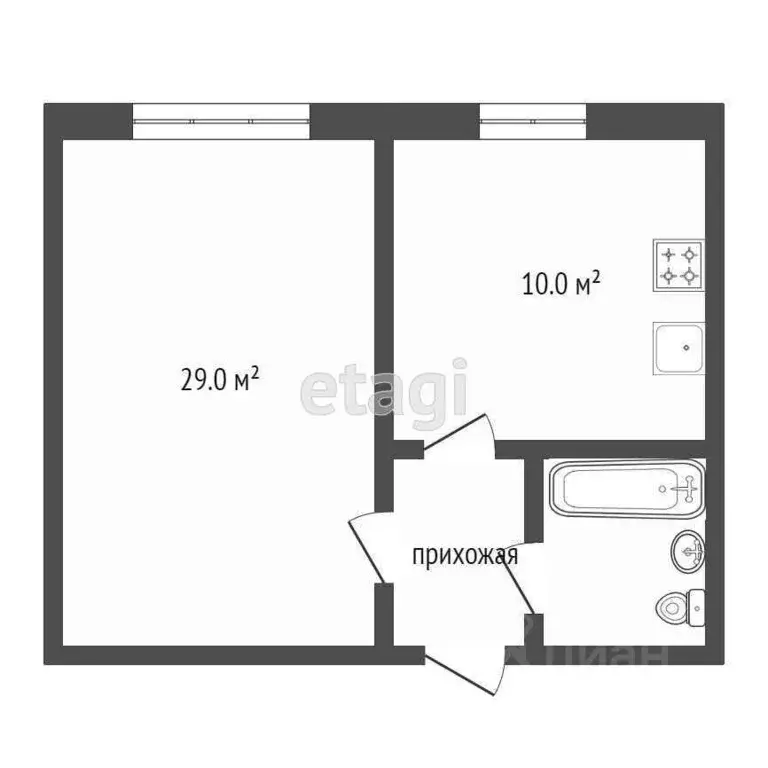 1-к кв. Тюменская область, Тюменский муниципальный округ, с. Успенка ... - Фото 2