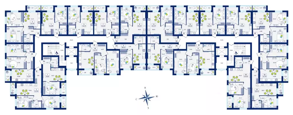 1-к кв. Калининградская область, Зеленоградск  (38.51 м) - Фото 2