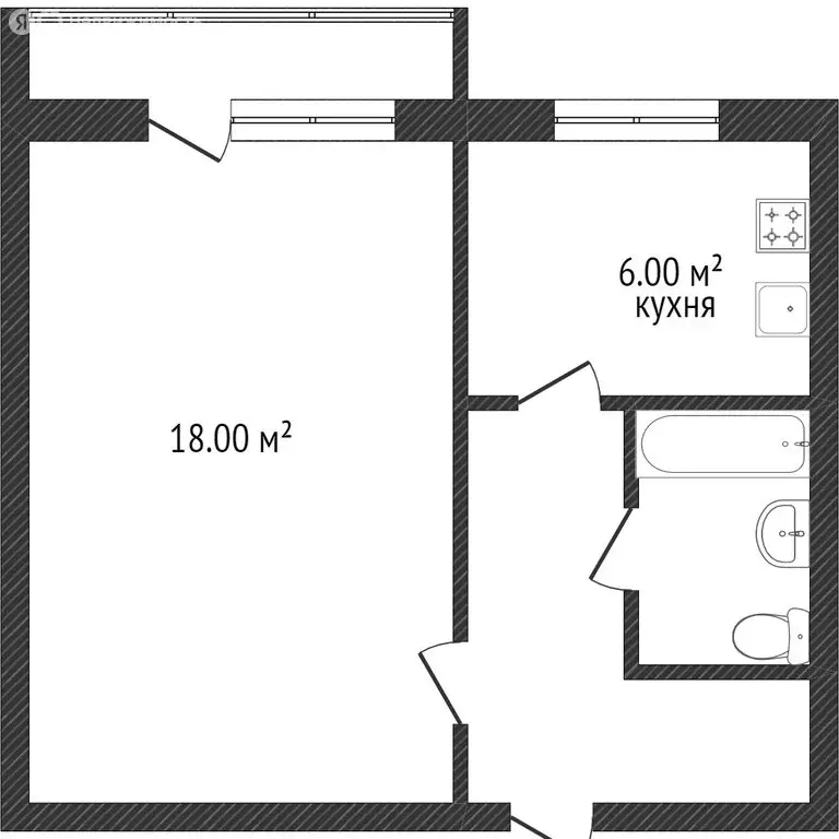 1-комнатная квартира: Златоуст, 3-й микрорайон проспекта имени Ю.А. ... - Фото 0
