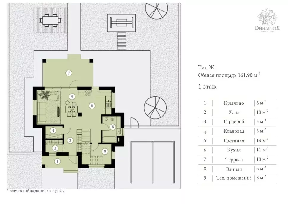 Коттедж в Крым, Симферопольский район, Трудовское с/пос, Династия кп  ... - Фото 2