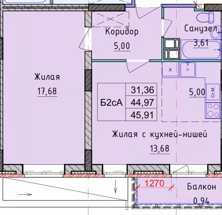 1-к кв. Ярославская область, Ярославль проезд 2-й Брагинский, 22 ... - Фото 1
