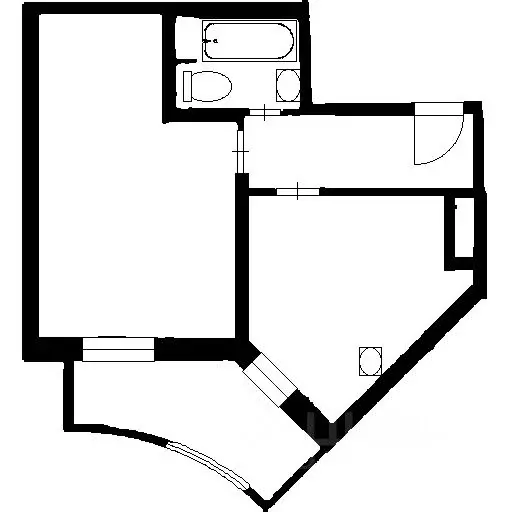 1-к кв. Санкт-Петербург Петровский просп., 24к3 (39.0 м) - Фото 2