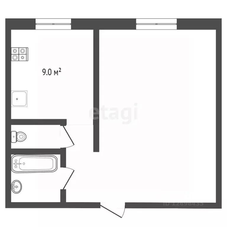 1-к кв. Московская область, Реутов Южная ул., 10 (39.0 м) - Фото 2