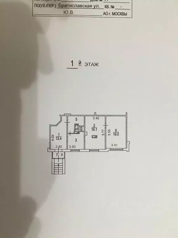 Помещение свободного назначения в Москва Братиславская ул., 17К1 (67 ... - Фото 1