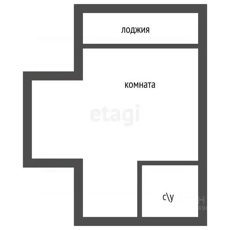 Студия Воронежская область, Воронеж Ростовская ул., 100БкБ (18.5 м) - Фото 2