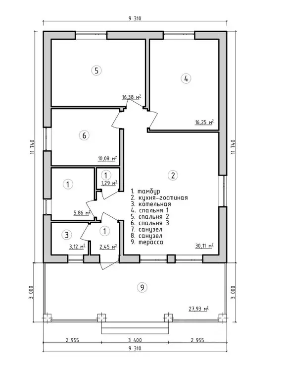 Коттедж в Башкортостан, Уфа Елкибаево-Федоровка-Самохваловка жилрайон, ... - Фото 2
