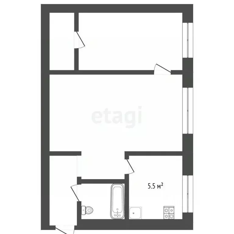 2-к кв. Ростовская область, Азов Азовский район, Севастопольская ул., ... - Фото 2