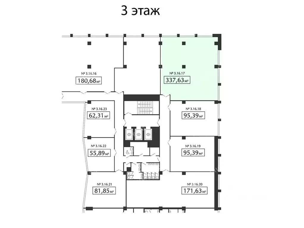 Офис в Санкт-Петербург Левашовский просп., 15 (338 м) - Фото 2