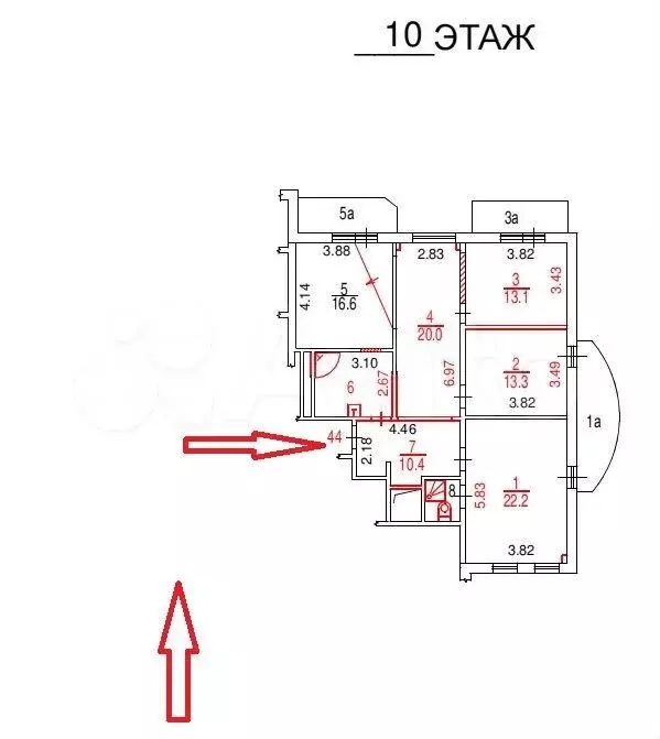 Аукцион: 7-к. квартира, 216,3 м, 10/12 эт. - Фото 1