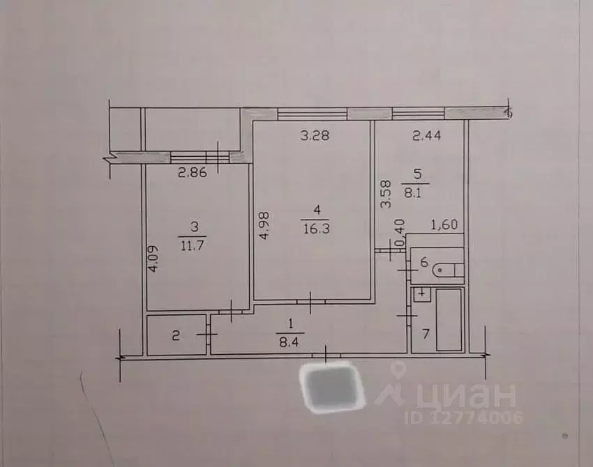 2-к кв. Татарстан, Набережные Челны бул. Имени Хусаина Ямашева, 2 ... - Фото 1