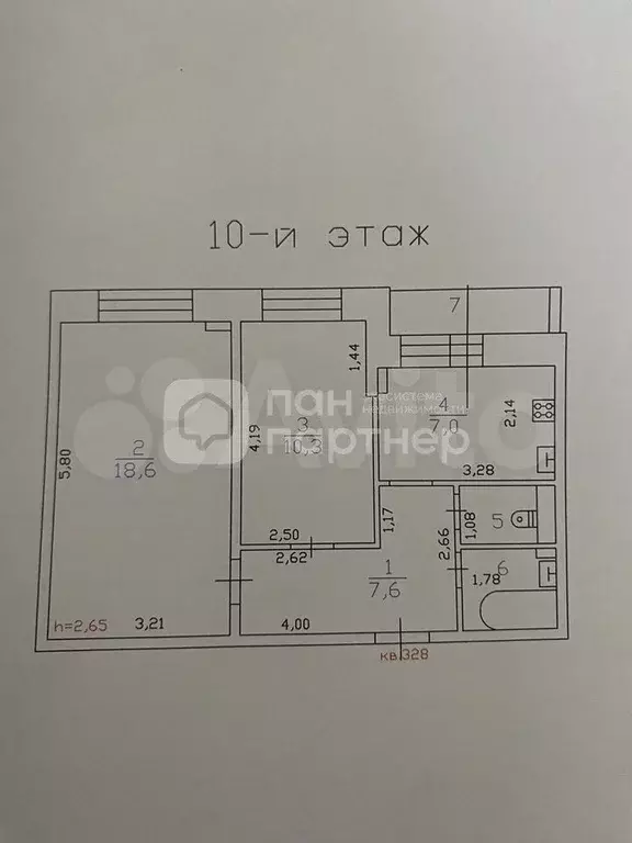 2-к. квартира, 49 м, 10/24 эт. - Фото 0