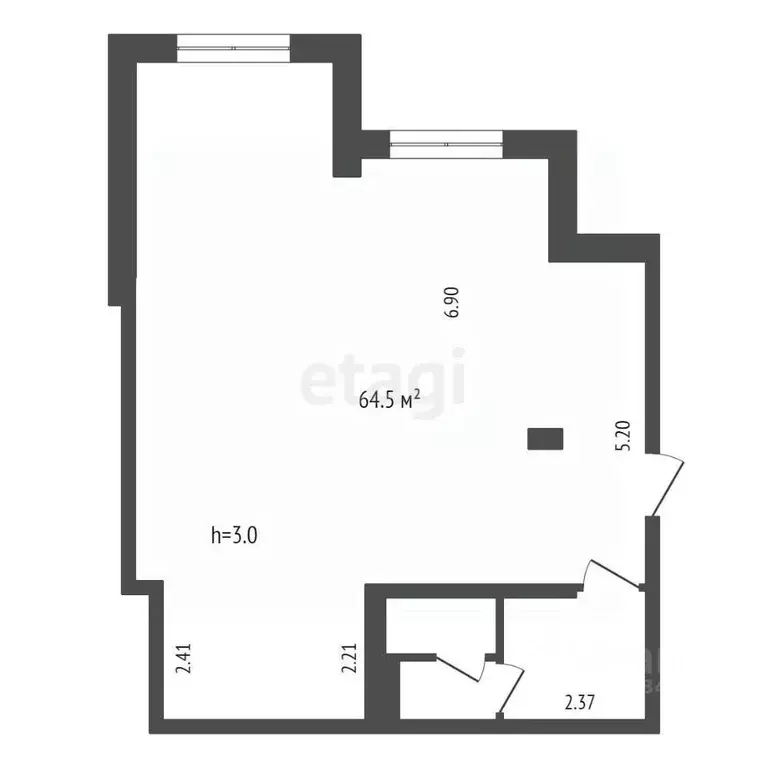 Офис в Тюменская область, Тюмень Заречный проезд, 41 (72 м) - Фото 0