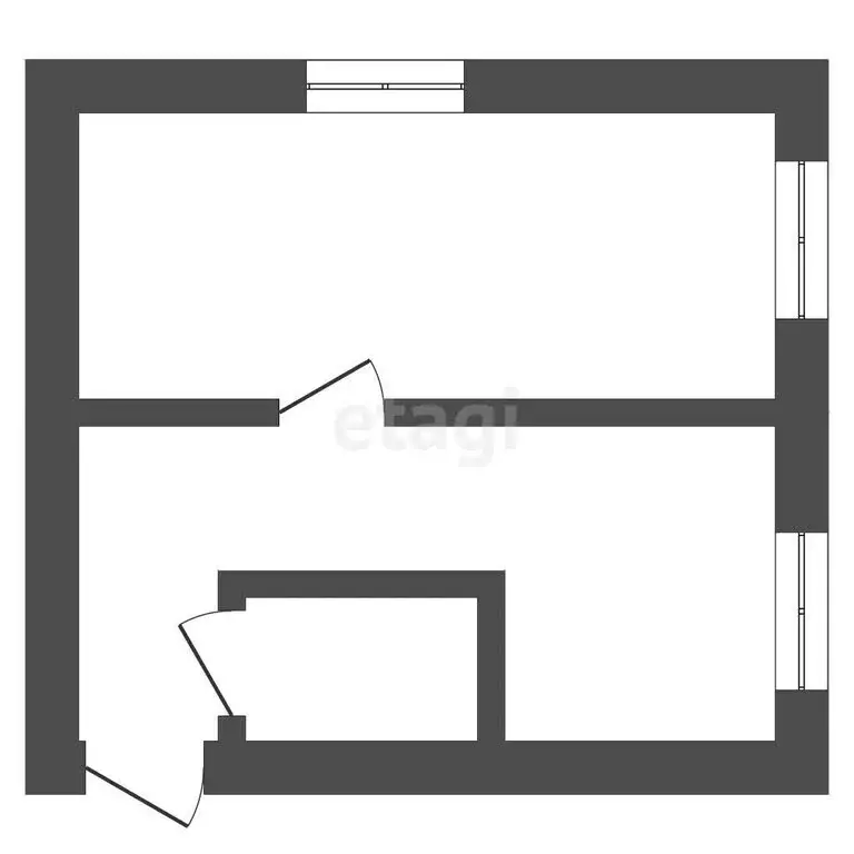 1-комнатная квартира: Ишим, улица Карла Маркса, 9 (29 м) - Фото 1