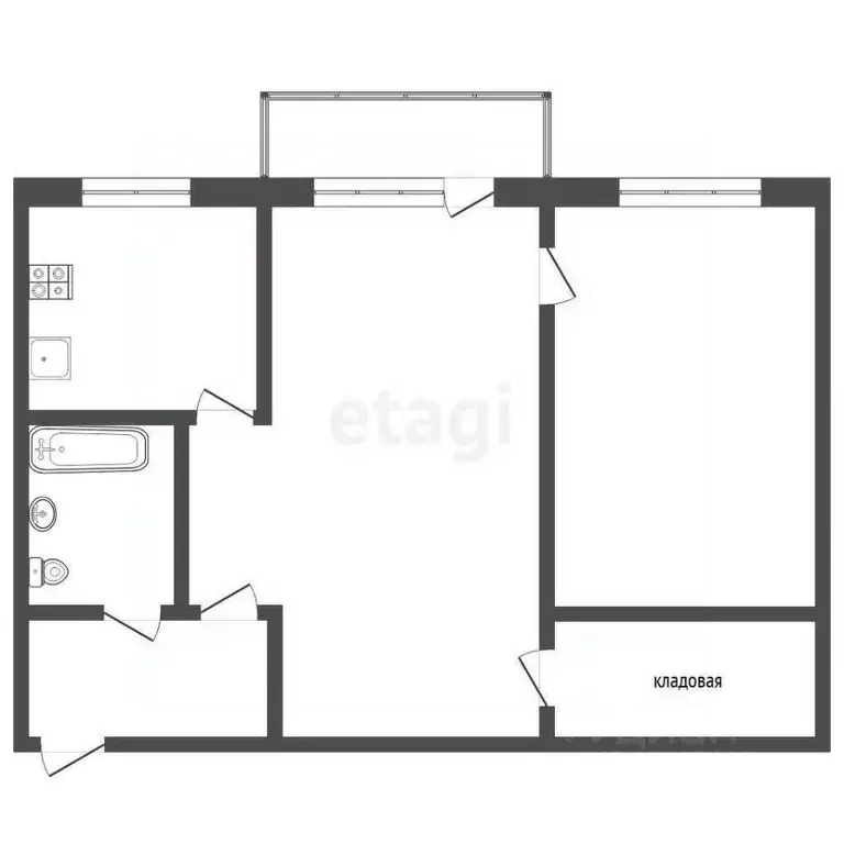 2-к кв. Тюменская область, Тюмень ул. Республики, 187 (41.1 м) - Фото 2