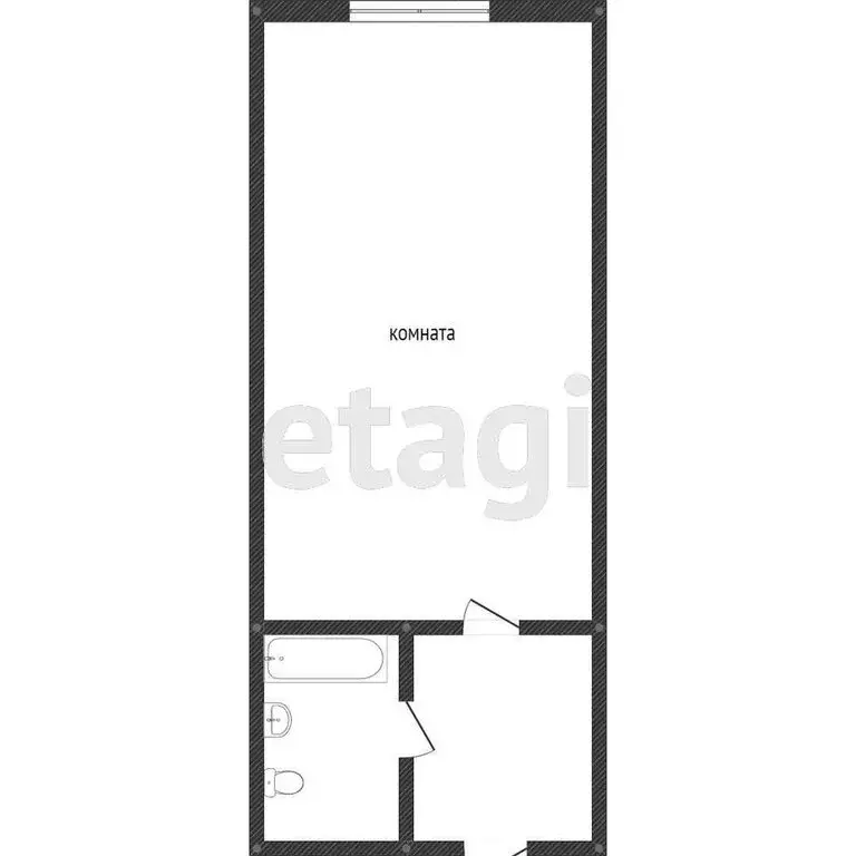 Квартира-студия: Кемерово, Ленинградский проспект, 28 (23 м) - Фото 1