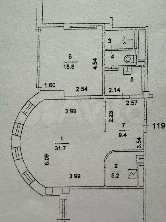 2-к. квартира, 71 м, 2/13 эт. - Фото 0