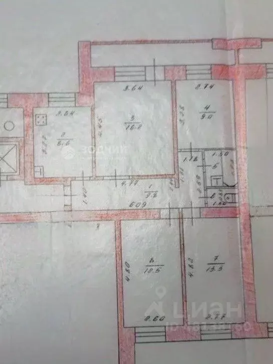 4-к кв. Чувашия, Новочебоксарск ул. Винокурова, 121 (73.2 м) - Фото 2
