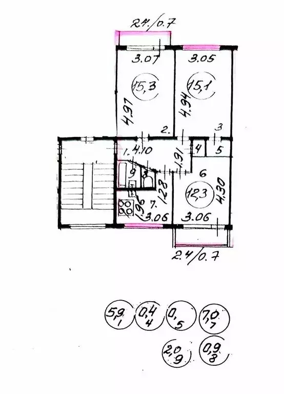 3-комнатная квартира: Санкт-Петербург, улица Ольги Форш, 11к1 (59.8 м) - Фото 1