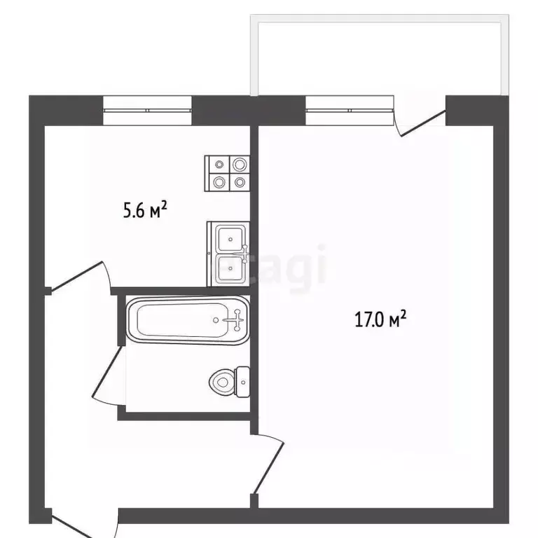 1-к кв. Камчатский край, Петропавловск-Камчатский ул. Пономарева, 11 ... - Фото 1