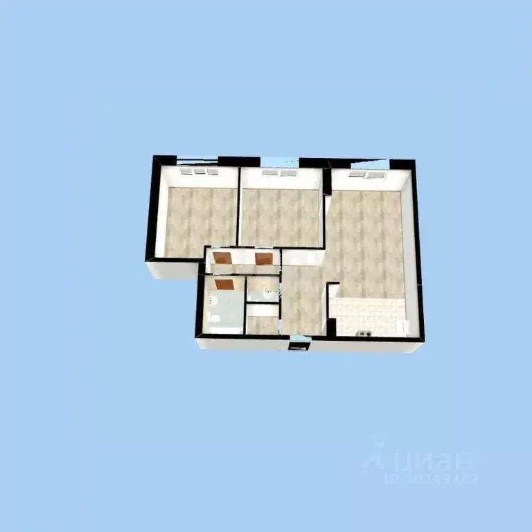 3-к кв. Башкортостан, Уфа ул. Ленина, 75 (87.6 м) - Фото 1