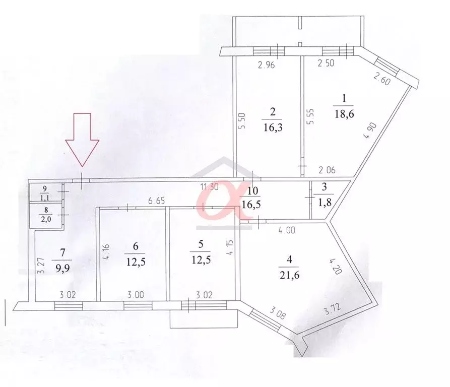 5-к кв. Кемеровская область, Кемерово Октябрьский просп., 46 (114.0 м) - Фото 1