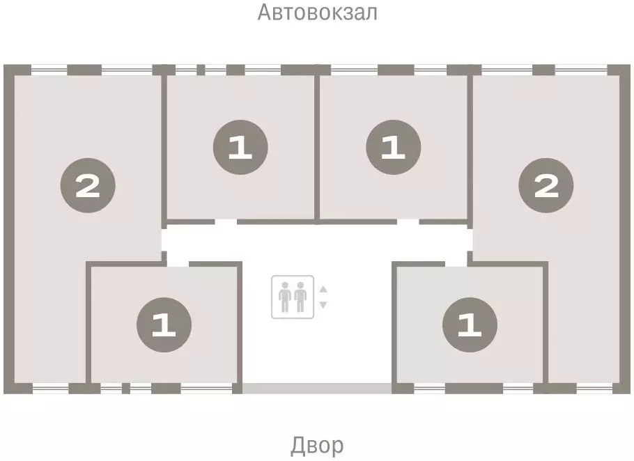 2-комнатная квартира: Тюмень, жилой комплекс Республики 205 (36.39 м) - Фото 1