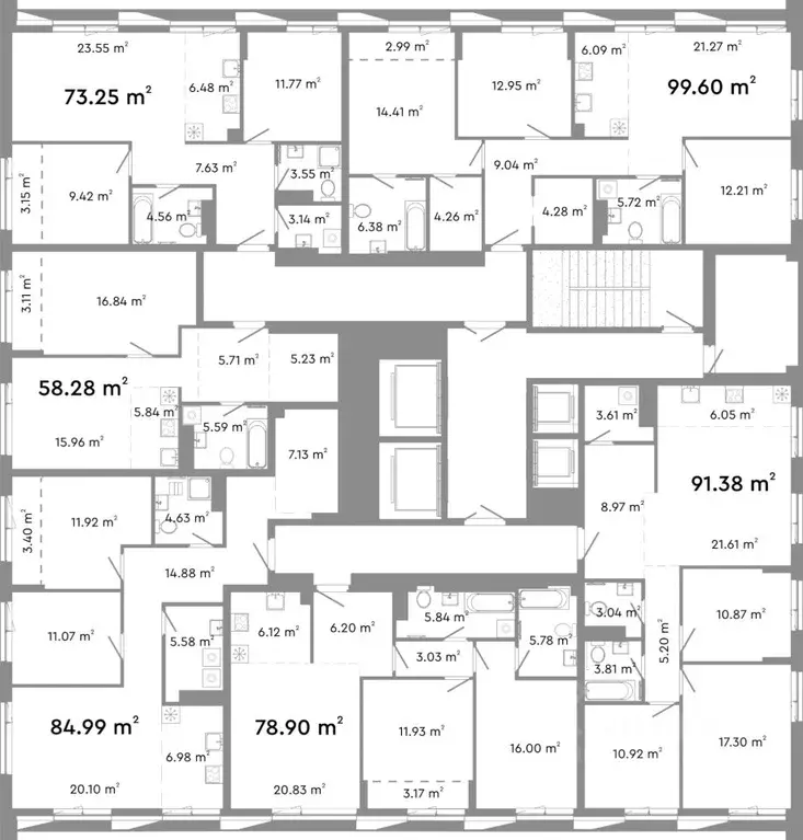 4-к кв. Челябинская область, Челябинск ул. Худякова, 18 (91.38 м) - Фото 1