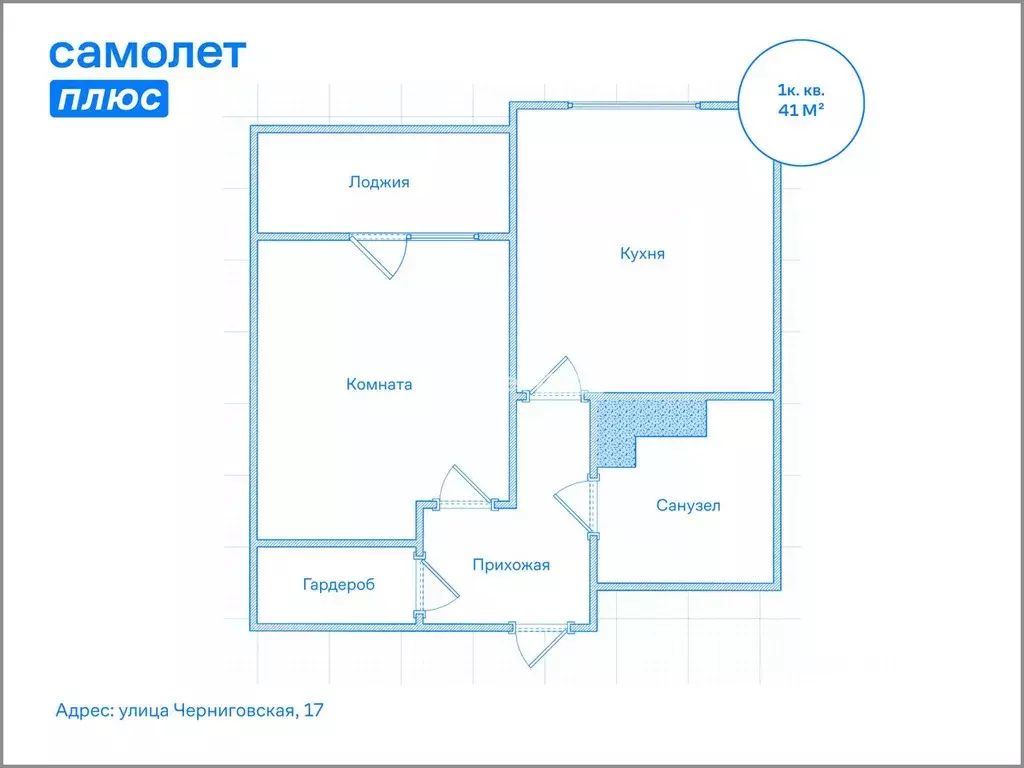 1-к кв. Санкт-Петербург Черниговская ул., 17 (41.0 м) - Фото 2
