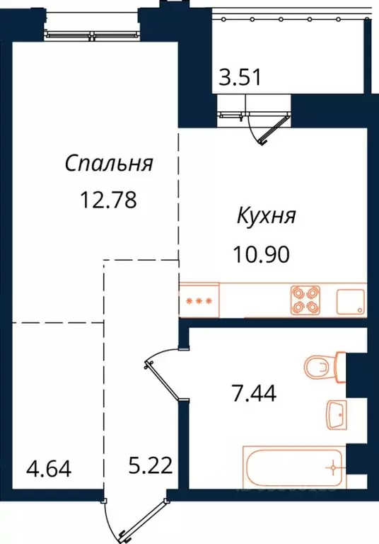 1-к кв. Иркутская область, Иркутск ул. Юрия Левитанского, 16/1 (44.5 ... - Фото 1