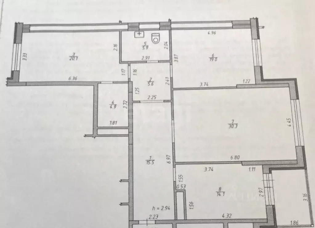 3-к кв. Удмуртия, Ижевск ул. 10 лет Октября, 17А (115.4 м) - Фото 2