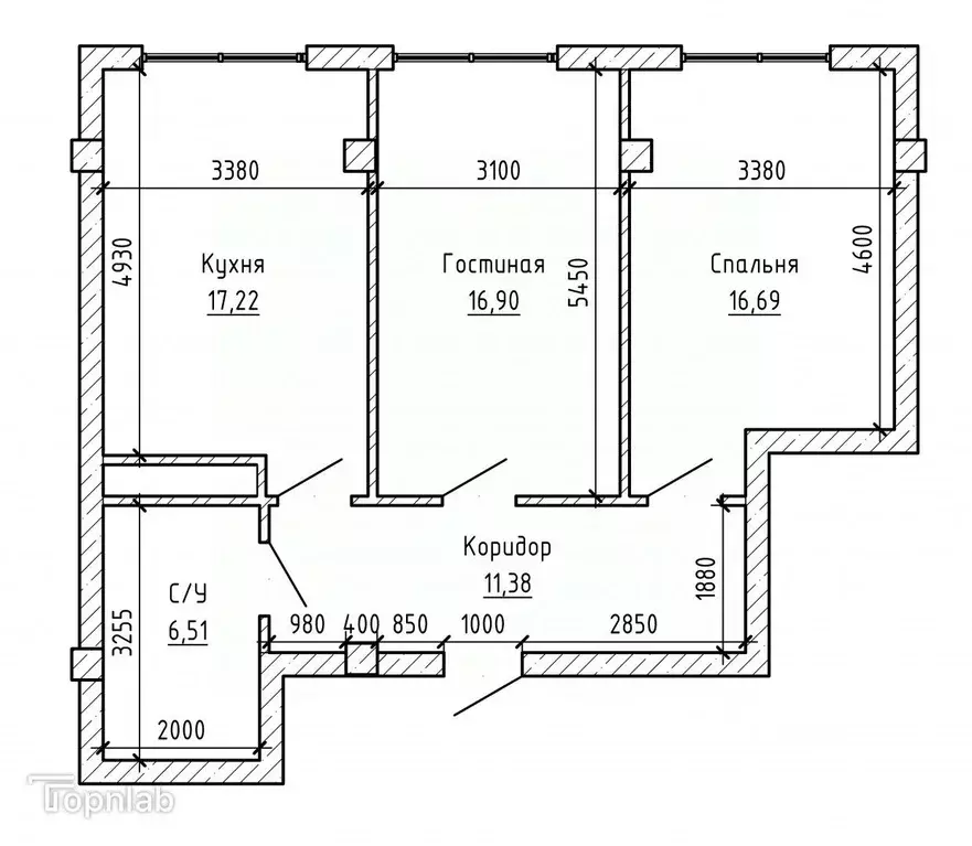 2-к кв. Кабардино-Балкария, Нальчик ул. Героя России Т.М. Тамазова, 5 ... - Фото 1