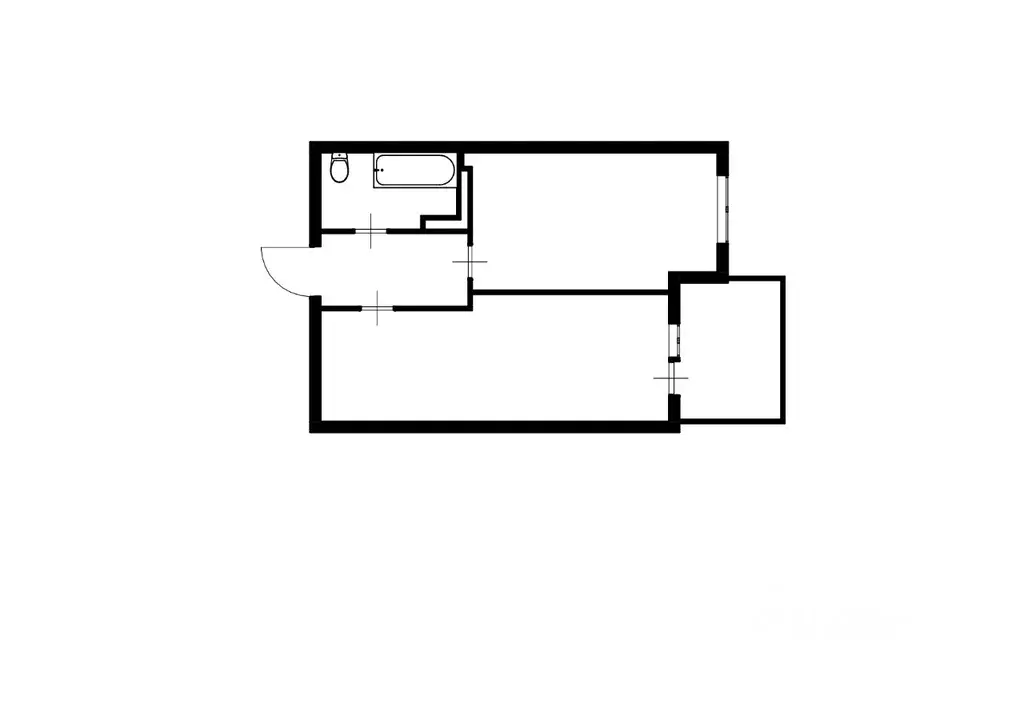 1-к кв. Новосибирская область, Новосибирск ул. Тюленина, 28 (36.0 м) - Фото 1