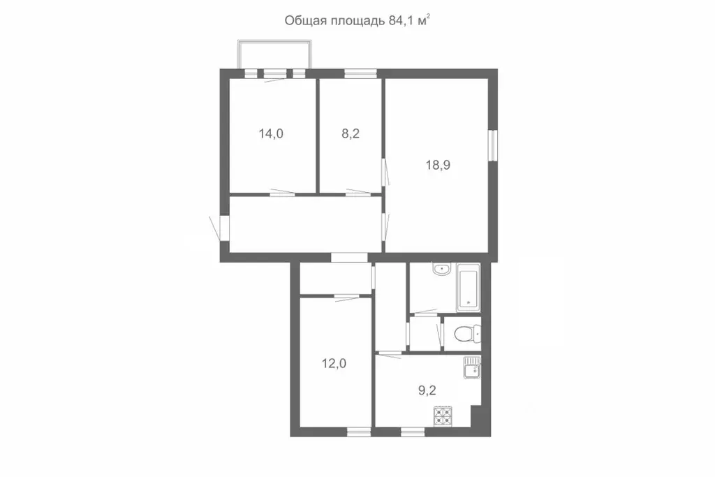 4-к кв. Санкт-Петербург ул. Маринеско, 3 (84.1 м) - Фото 1