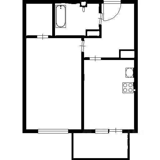 1-к кв. Ленинградская область, Ломоносовский район, Виллозское ... - Фото 2