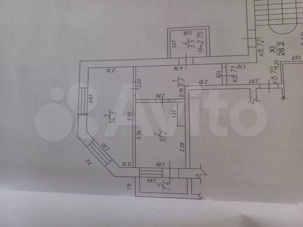 1-к. квартира, 40 м, 2/3 эт. - Фото 0