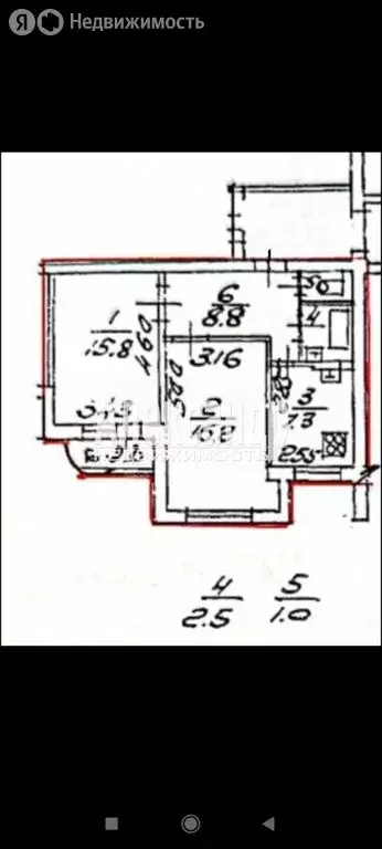 2-комнатная квартира: Санкт-Петербург, проспект Ударников, 41к1 (51.5 ... - Фото 2