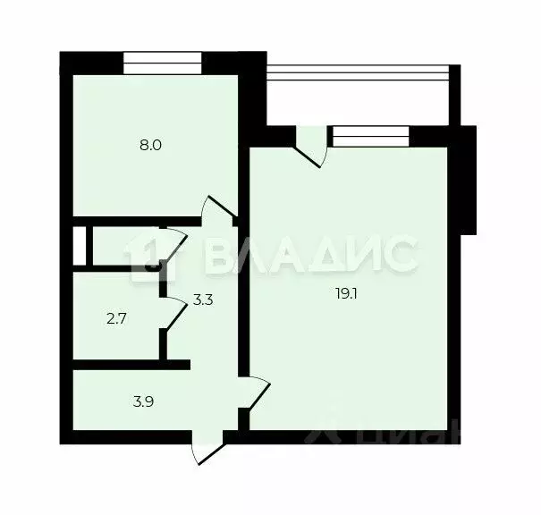 1-к кв. Воронежская область, Воронеж ул. 9 Января, 231Д (38.1 м) - Фото 0