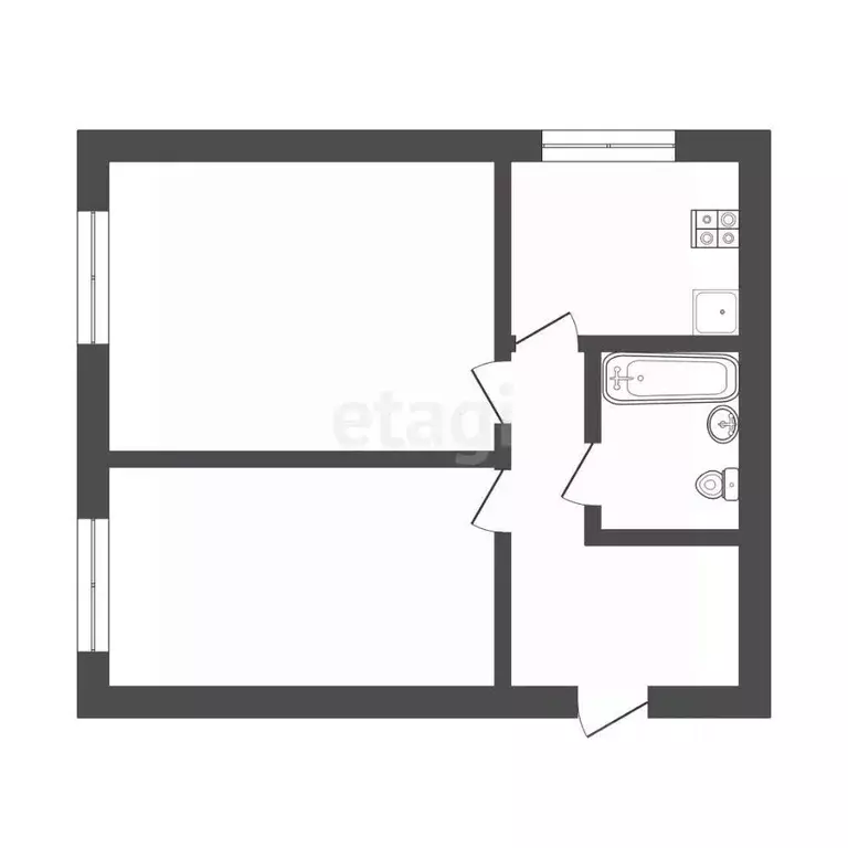 2-к кв. Мордовия, Саранск ул. Воинова, 2к6 (38.8 м) - Фото 1